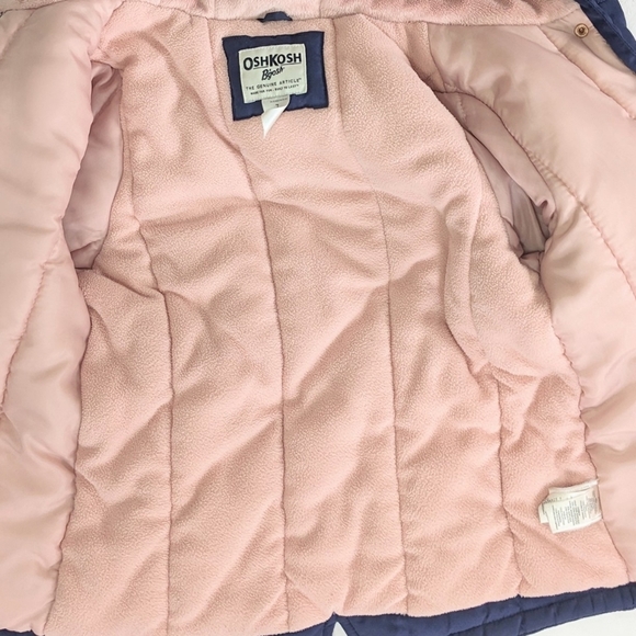 OshKosh B'gosh Navy Jacket with Peach Lining - Picture 10 of 12